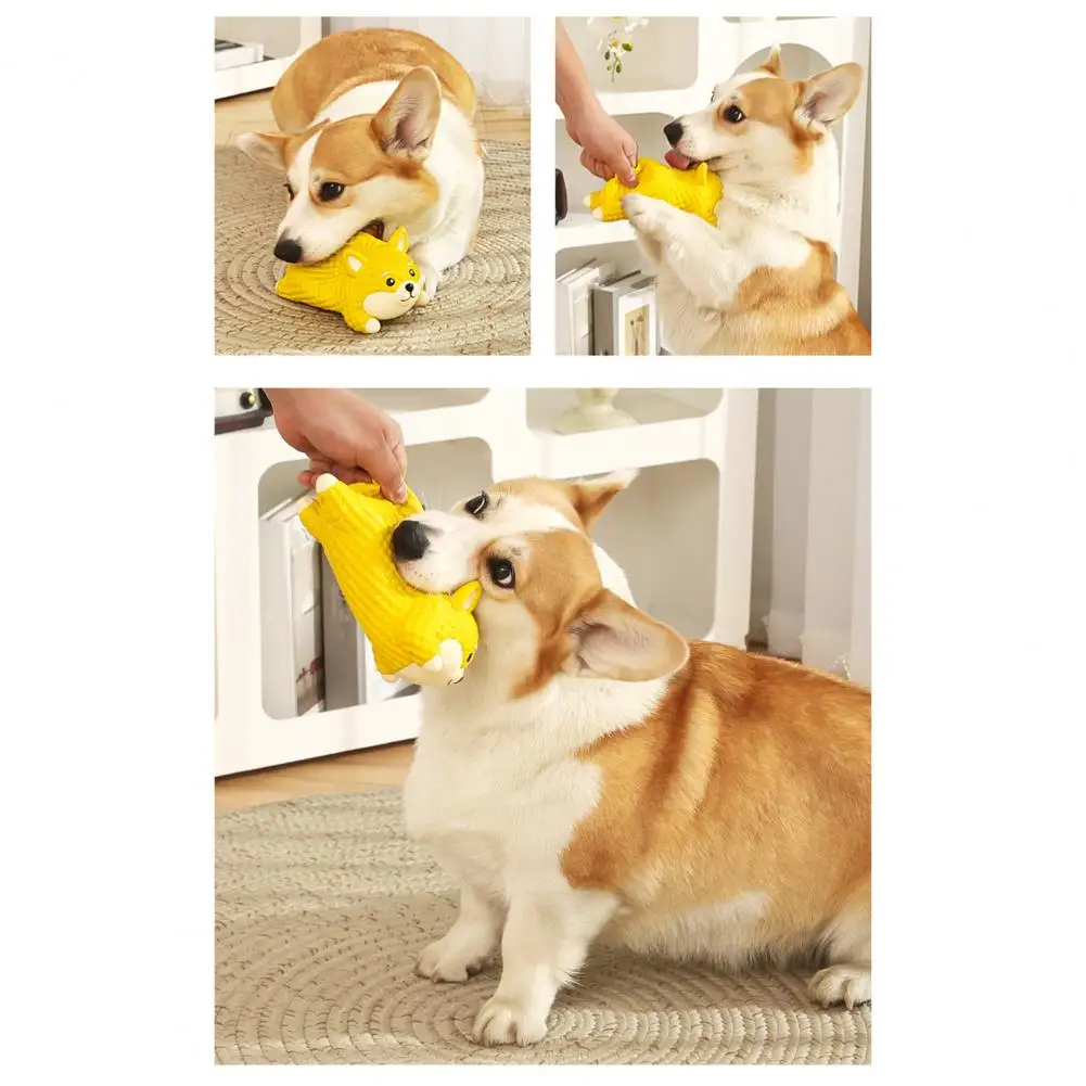 Puppy Teething Toy High Elastic Latex Dog Chew Toy with Built-in Sound Device Bite-resistant Puppy Adult Dog Play Toy for Teeth