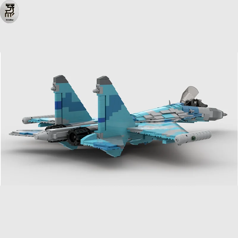 1682PCS Creator Expert MOC PLA Air Force SU-35 Fighter Bomber Architecture Building Blocks DIY Assembled Toy Brick Birthday Gift