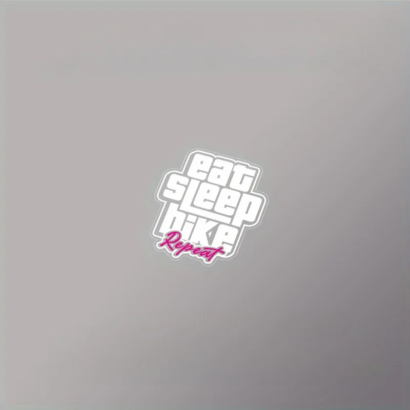 “Eat Sleep Ride Repeat” Custom Creative Bike Decals—Waterproof, UV-Resistant, and Scratch-Resistant Vinyl Stickers