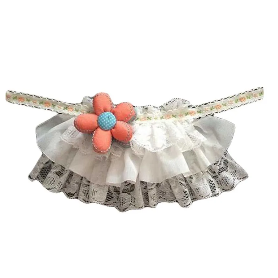 

Cute Flower Retro Style Handmade Lace Collars Dog Necklace Cat Collars 8.211.2