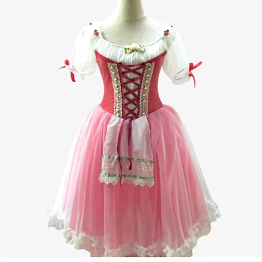 Professional Giselle Ballet Tutu Dress For Girls Dance Tulle Ballet Dress Dancing Skirts