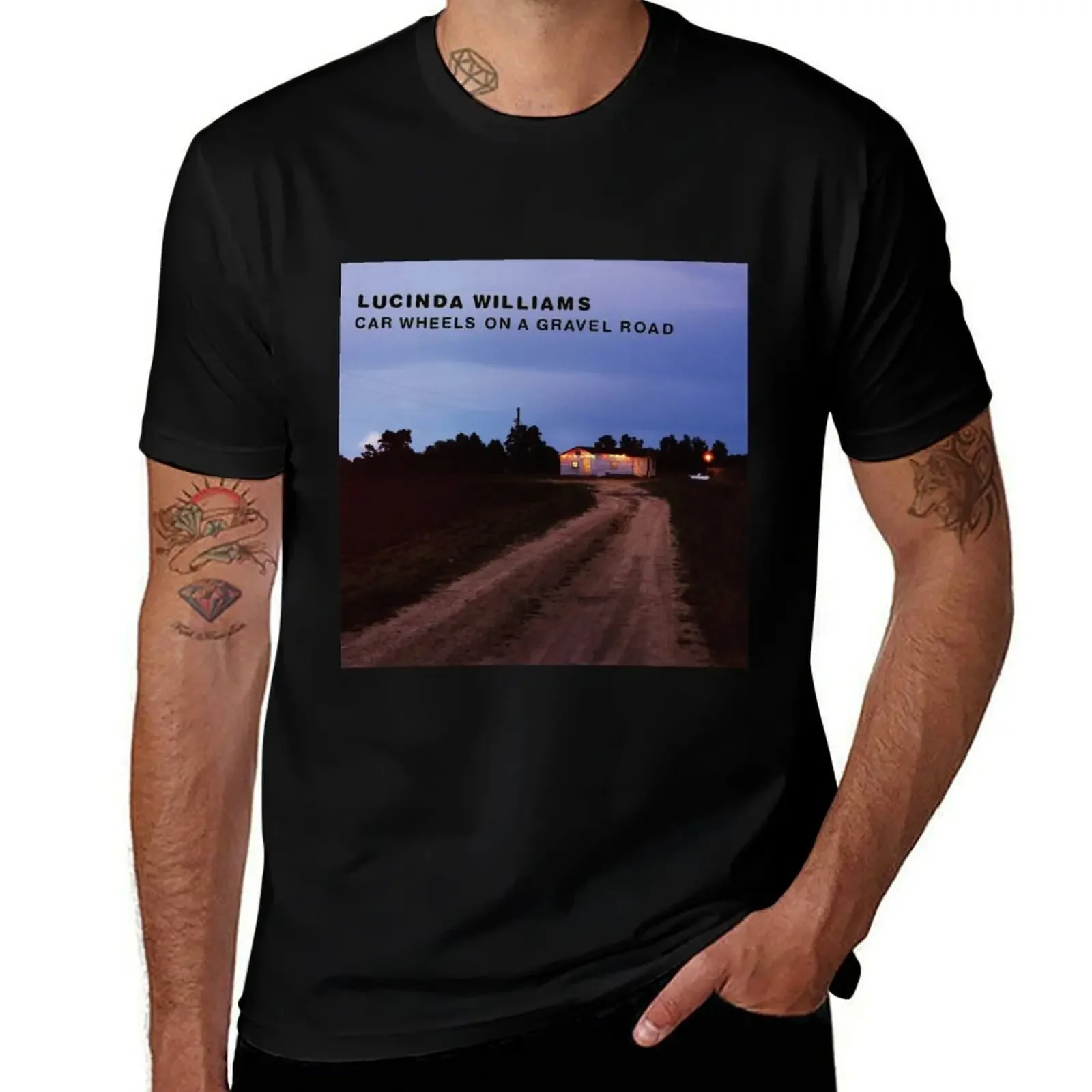 

Car Wheels On A Gravel Road T-Shirt baggy shirts anime stuff rapper graphic tees mens tall t shirts