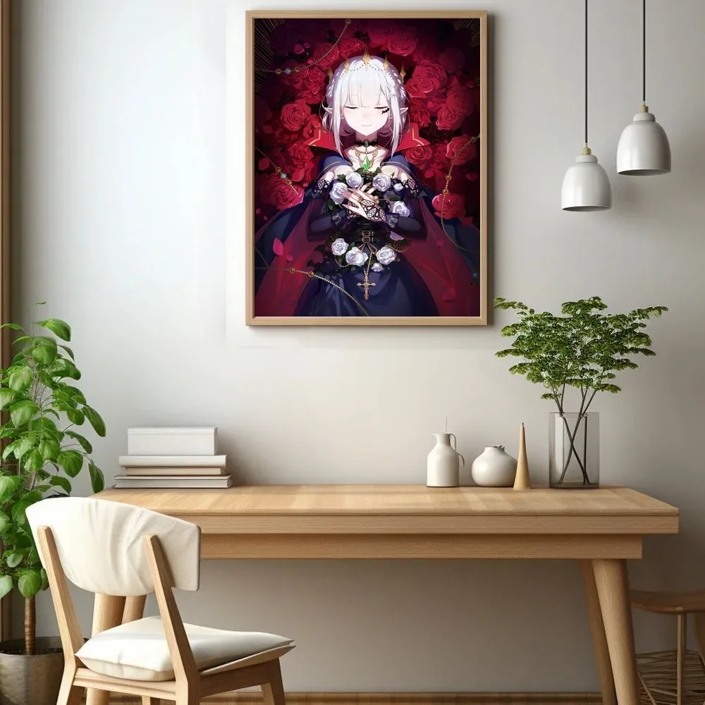 Re Zero Poster Wall Art Print Poster Decorative Mural Modern Home Decor Birthday Gift Unframed Canvas Garage Room