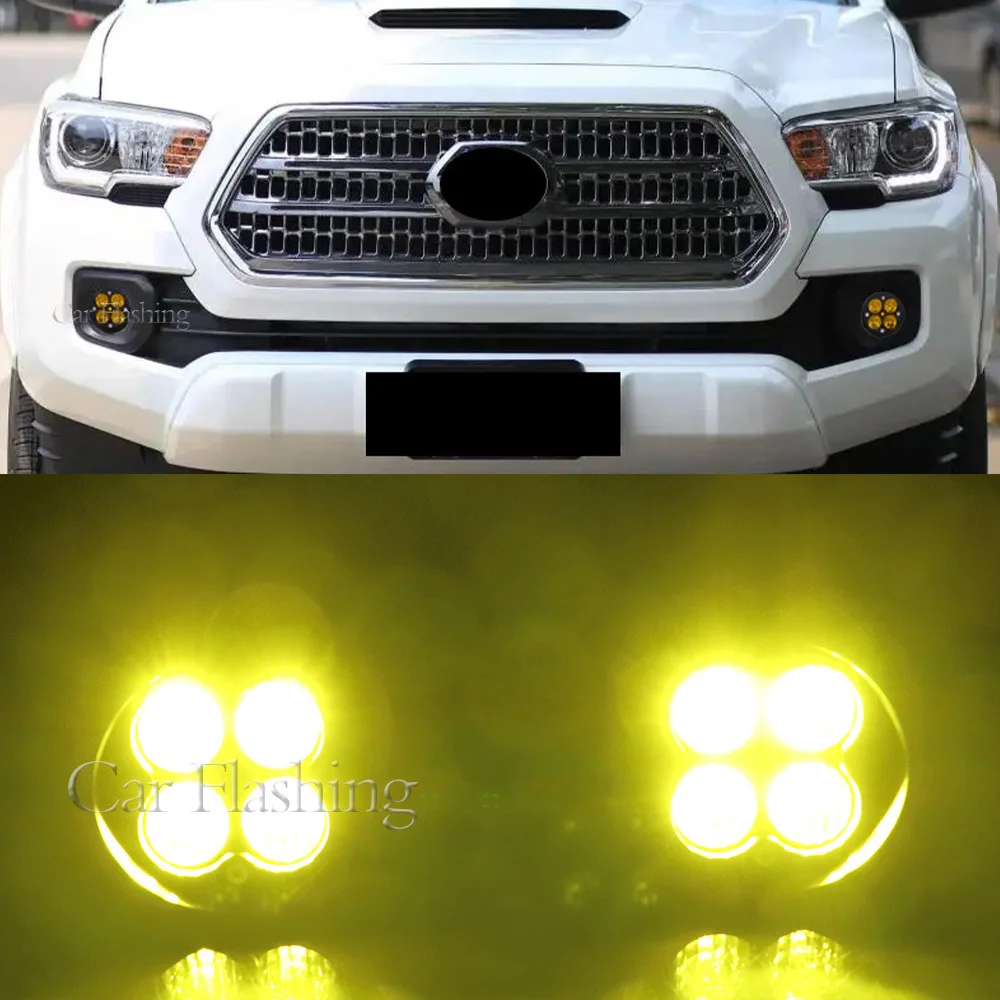 For Toyota Tacoma, Tundra, and Super 4 Runner LED Gold Light fog lights