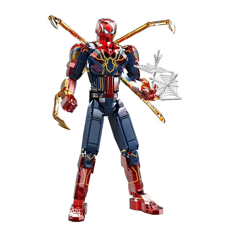 2024 Marvel Spiderman Superheroes Spider-Man: Across the Spider-Verse Figure Bricks Building Blocks Classic Movie Model Kids Toy