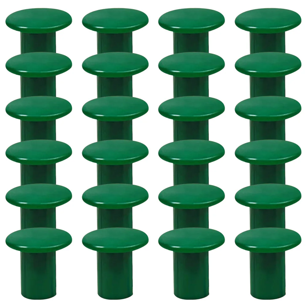 

24Pcs Plastic Garden Cane Toppers End Caps for Outdoor Bamboo Poles Courtyard Farm Stick Protection