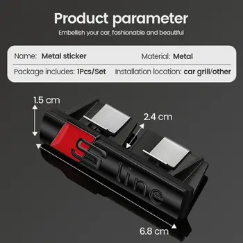 2個3D金屬Sline標誌S LINE標誌汽車擋泥板徽章貼紙,適用於奧迪A1 A2 A3 A4 A5 A6 A7 Q2 Q3 Q5 Q7 SQ5 RS5 TT配件 10 最佳銷售 奧迪S-Line貼紙 - №4