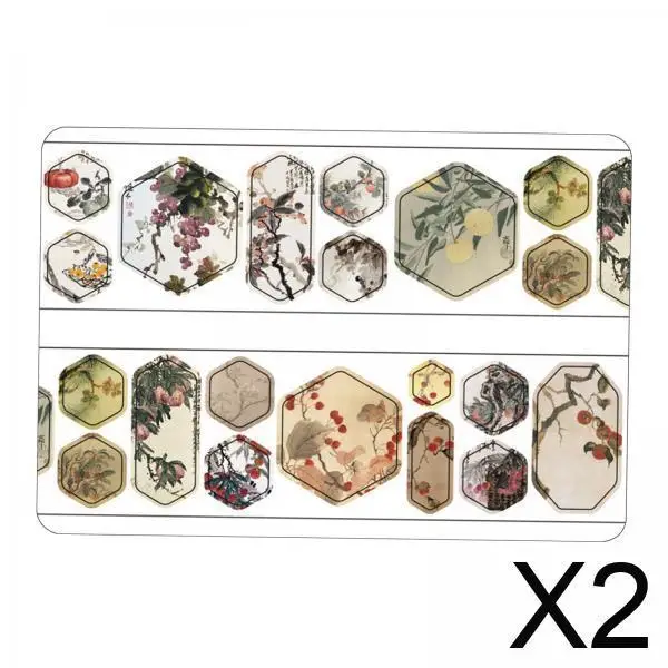 

2x наклейки для скрапбукинга, мусорный журнал, креативный декоративный альбом для скрапбукинга, планировщики, изготовление карт, дневник, хобби