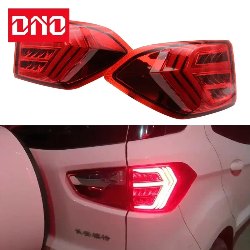 Car LED 12V Taillights For Ford Ecosport 2013 2014 - 2019 Rear Running Lamp Brake Reverse Turn Signal Waterproof Car Accessories