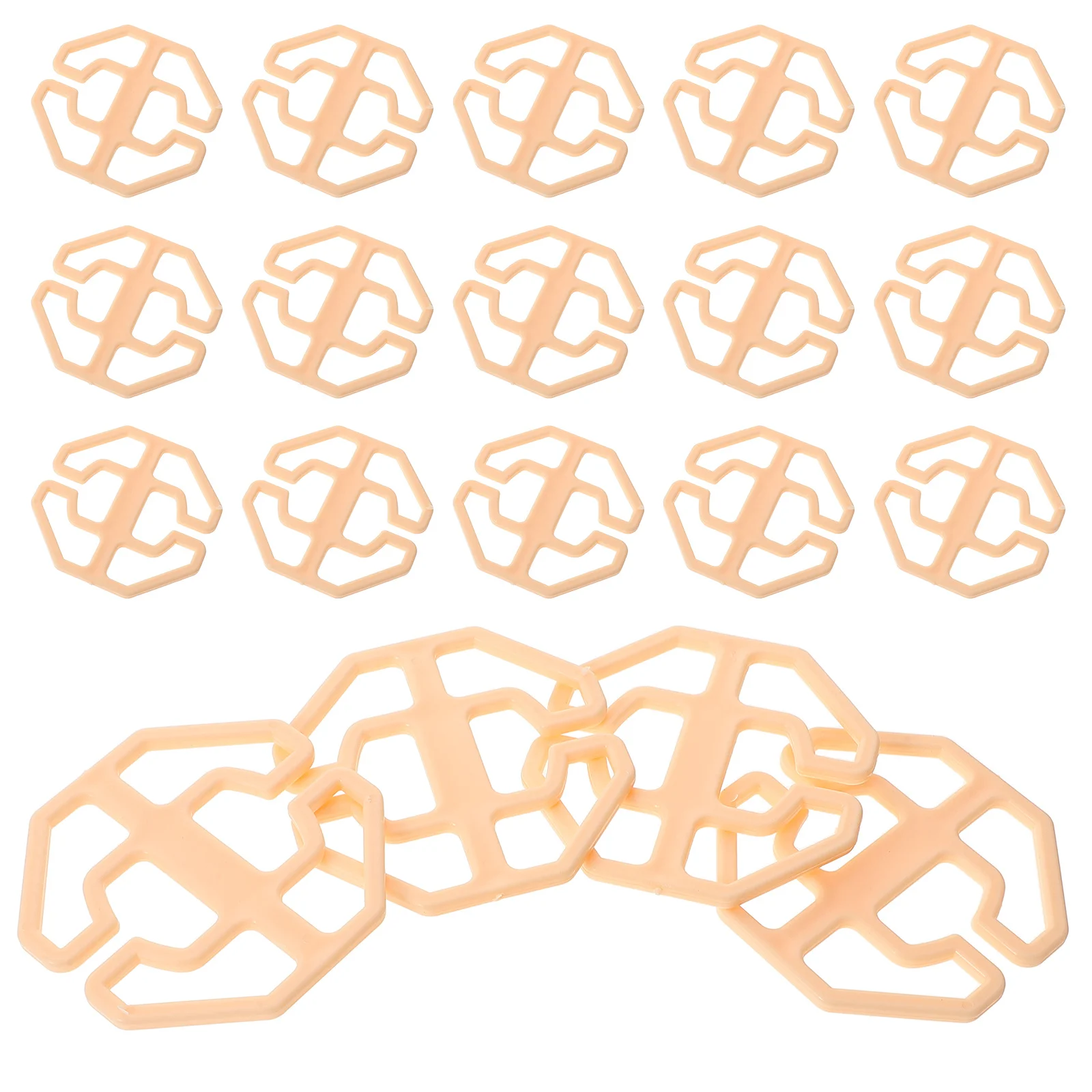 

30Pcs Car Seat Cover Plastic Clips Locking Fastener Holder Durable Replacement Accessories Secure Fixing Universal Fit Beige