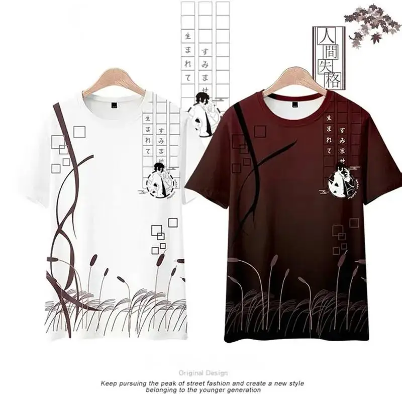 

2026 New Bungo Stray Dogs Dazai Osamu No Longer Human 3d T-shirt Anime Men Women T Shirts Tops O-neck Short Sleeve T-shirts Tee