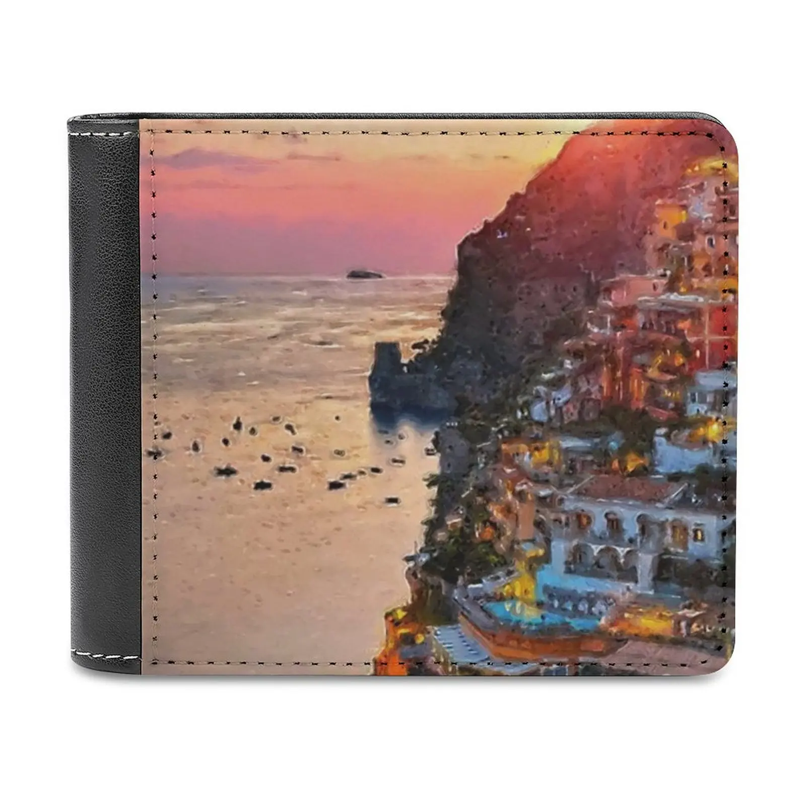 

Amalfi Italy Men's Wallet Leisure Travel Lightweight Portable Wallets Short Style Male Purse Italy Amalfi Amalfi Coast Amalfi