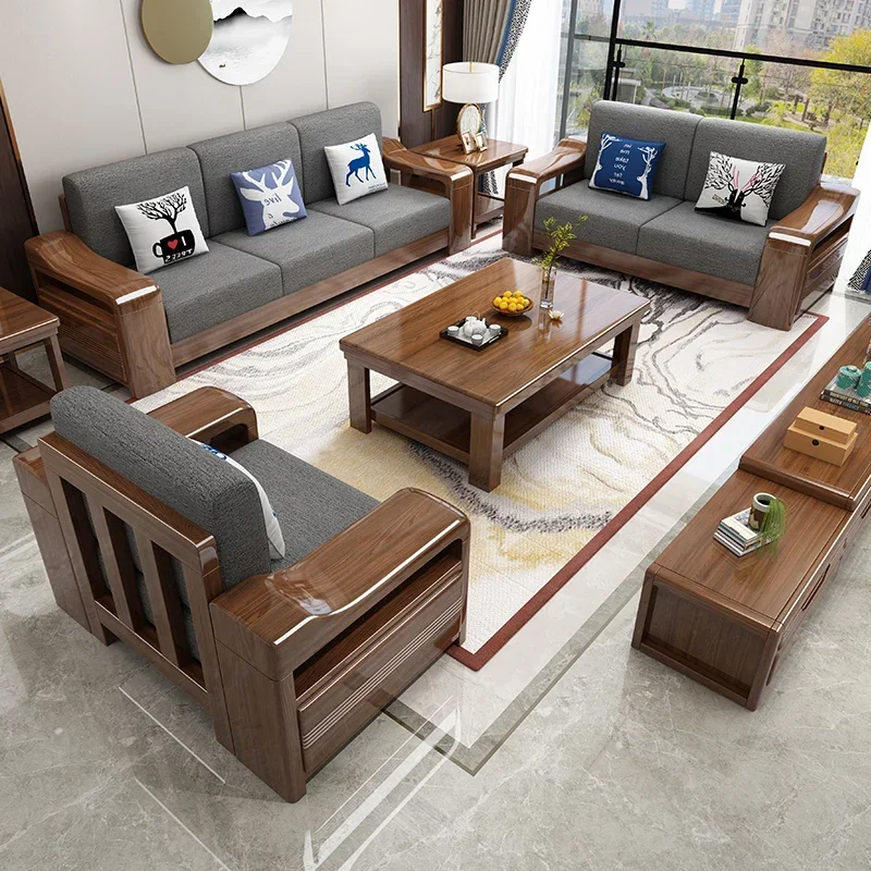 

Organizer Minimalist Living Room Sofas Wood Adults Reading Handrail Family Couchs Theater Luxury Banquet Canape Salon Furnitures