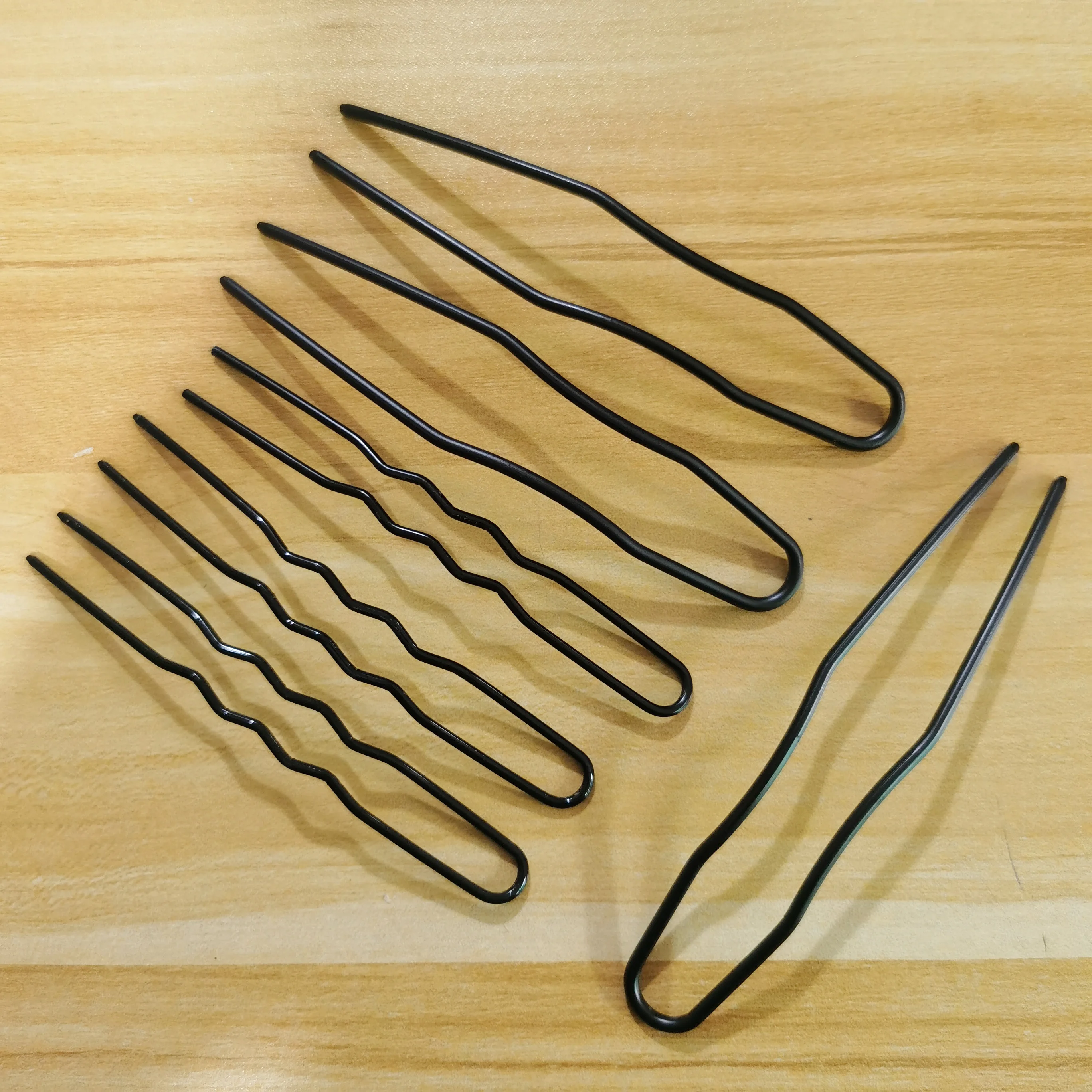 5 teile/los Große U-förmige Metall Haar Clip Pins Ballett Haarnadeln Schwarz Bobby Haar Styling Griffe Haarknoten Clips für Frauen mädchen