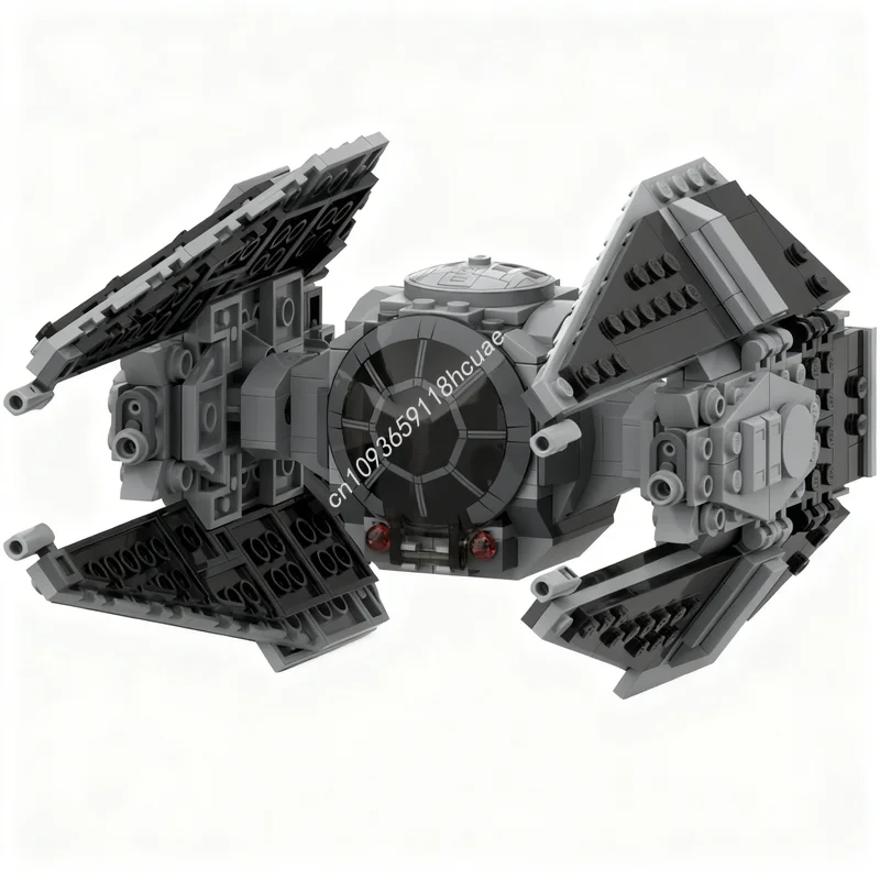

Набор для сборки модели звездного корабля MOC TIE Interceptor TT, 408 деталей, конструктор, рождественский подарок, развивающая игрушка, DIY, креативный проект