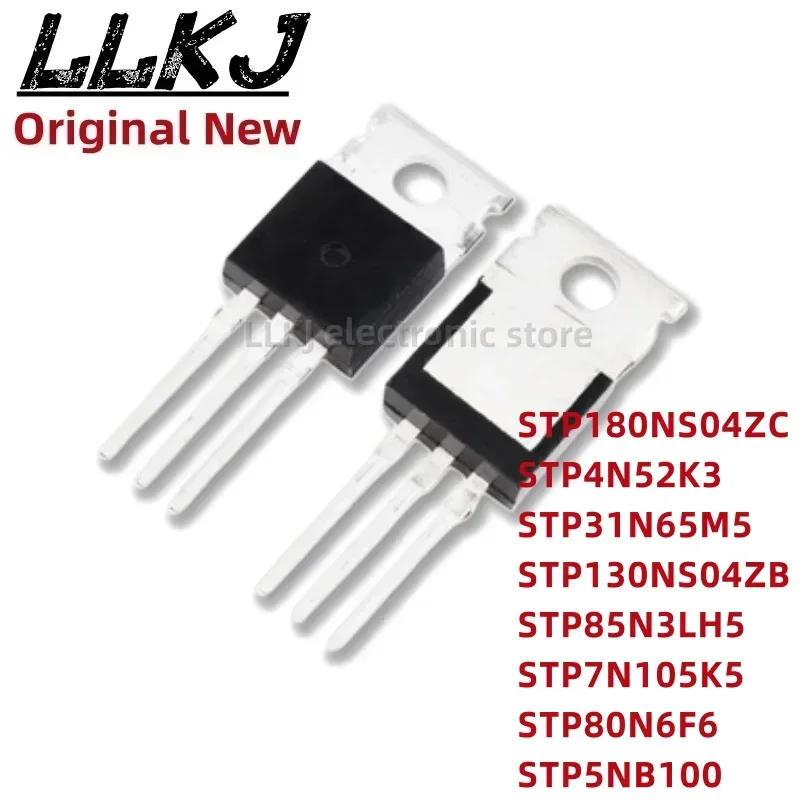 1pcs STP180NS04ZC STP4N52K3 STP31N65M5 STP130NS04ZB STP85N3LH5 STP7N105K5 STP80N6F6 STP5NB100 TO220 MOS FET TO-220
