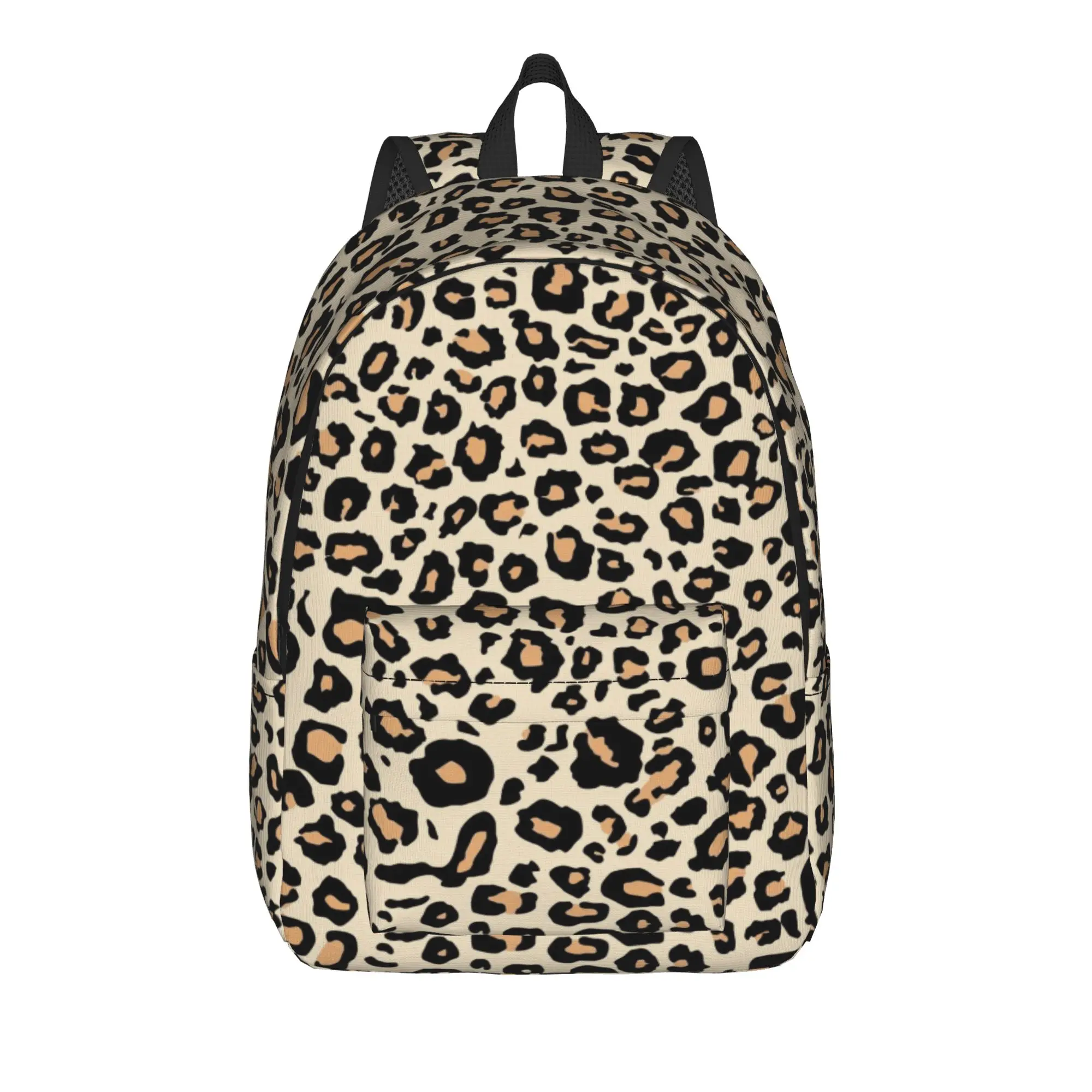Leopard Animal Print Backpack for Men Women Teenage Student Business Daypack Big Cats Spot College Canvas Bags Durable