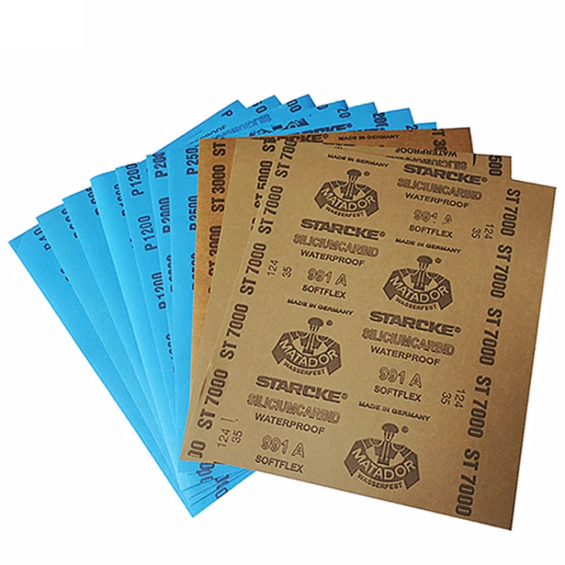Polishing Sanding Wet/dry Abrasive Sandpaper 60Grit~7000Grit for Furniture Automotive. Craft Finish Polishing Sanding Paper