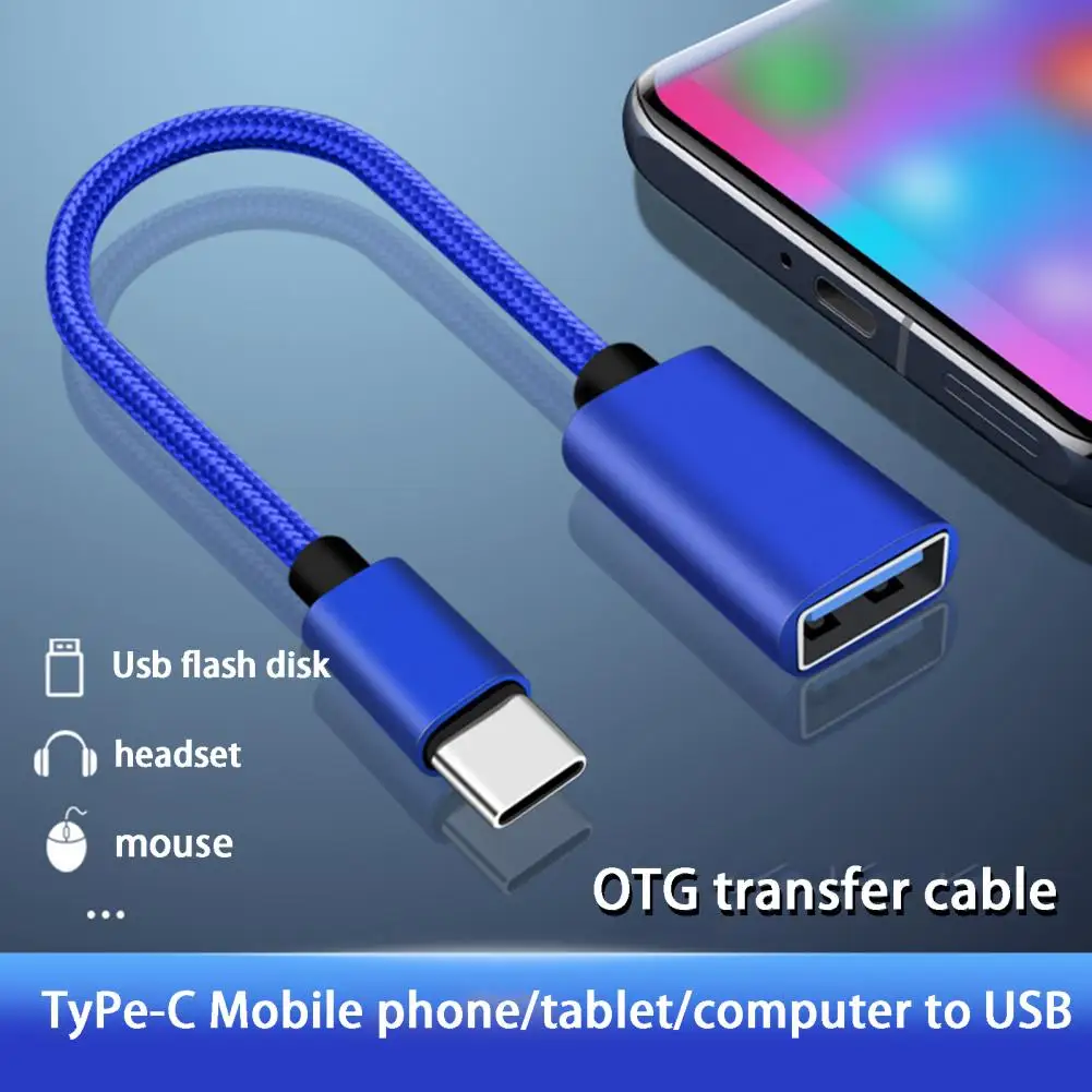 USB C to USB 어댑터 타입 C OTG 케이블 남성 to USB 2.0 여성 케이블 어댑터 사무실용