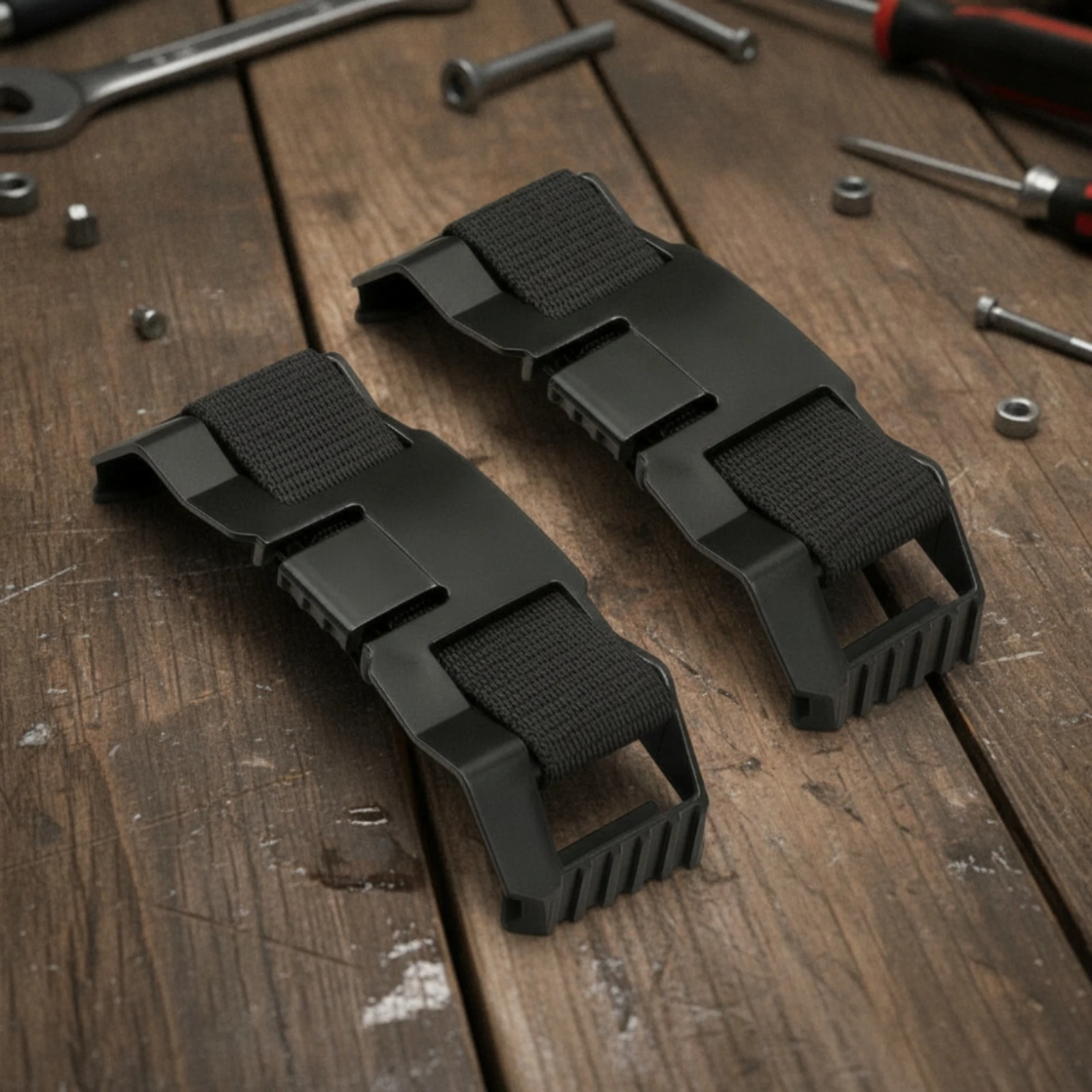 2 Pieces Helmet Headlamp Bracket Toothed Grip Headlamp Strap Bracket Helmet Lamp Clip Broad Compatibility Lighting Accessory