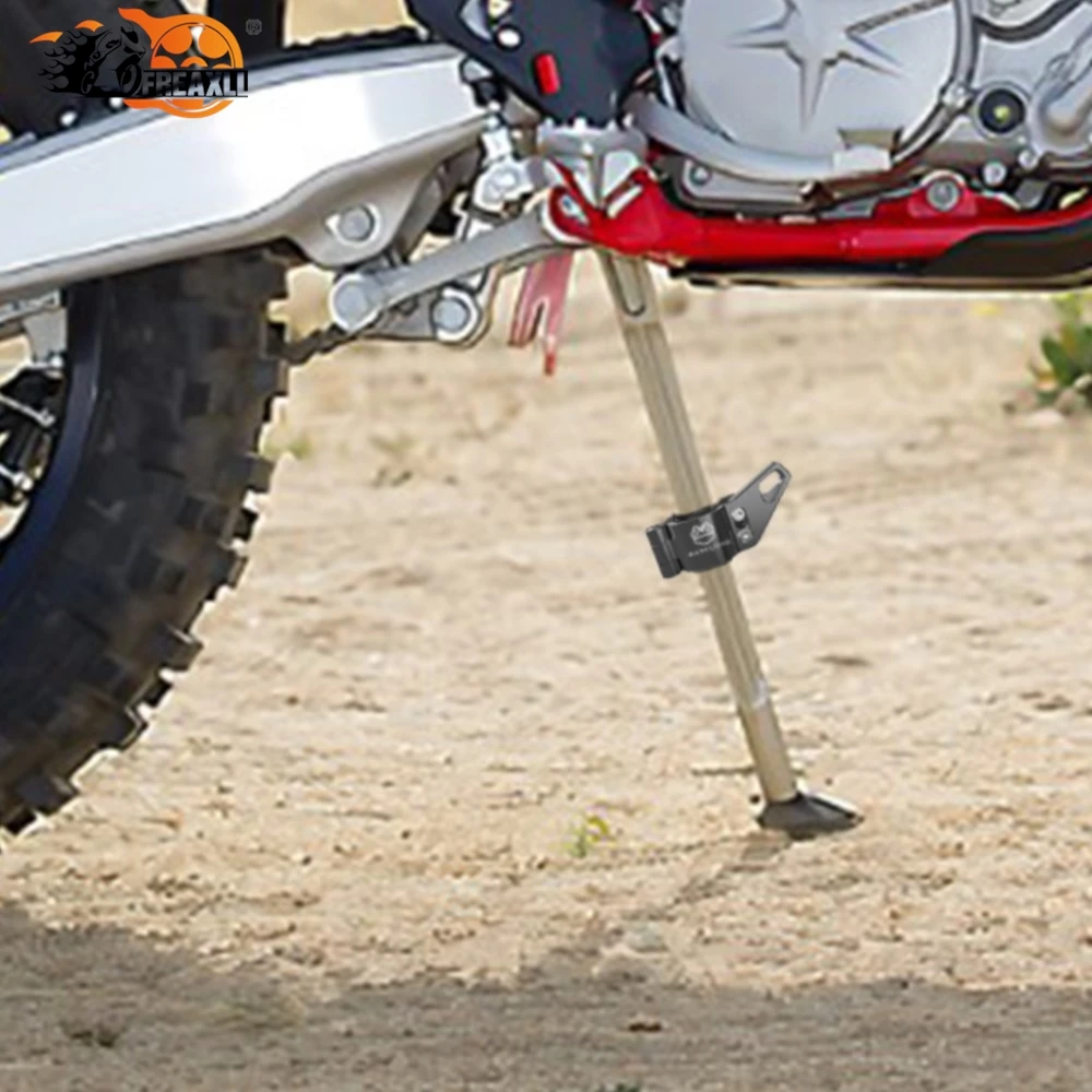 Motorcycle For Kawasaki KX250XC KX250X KX450 KX450X 2021-2023 Kickstand Side Stand Extension Foot Pedal Assistant Tool Support