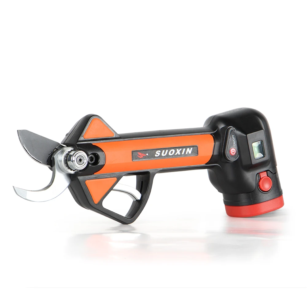 30mm Chargeable Electric Pruning Shears, Cordless Pruning Shear Battery Powered with SK5 Blades and 16.8V Lithium Battery