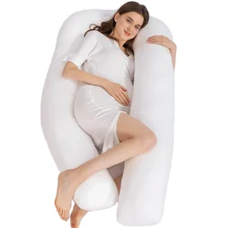 Almohada de maternidad personalizada de fábrica, almohada de gran tamaño en forma de U para dormir