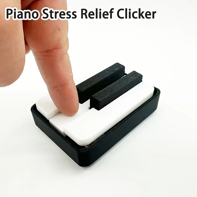 Mini Piano Keyboard Fidget Toy 3D Printed Press Relax Ornament Home Office Party Decor