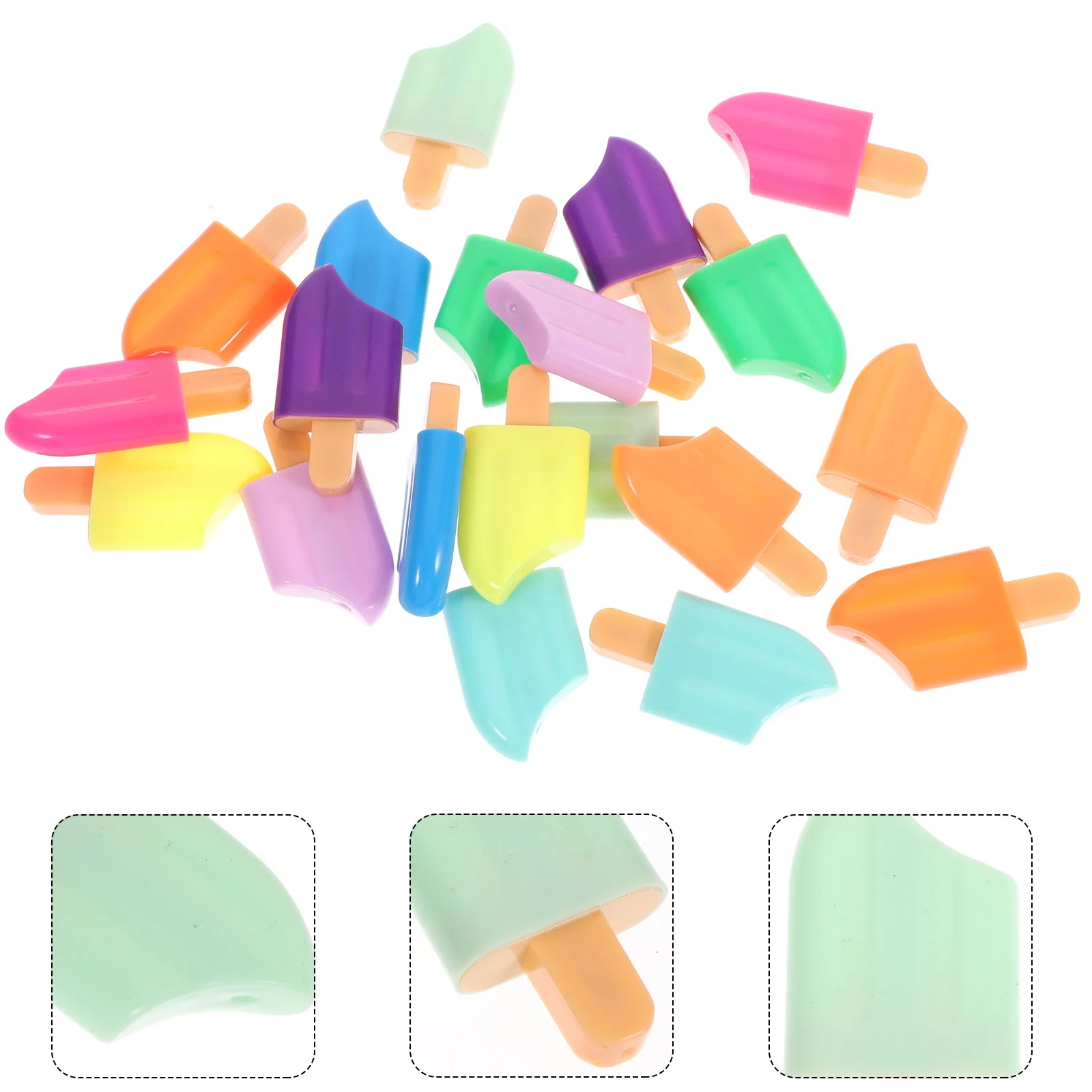 

20 Pcs Colorful Highlighters Novelty Pens Supplies Cute Stationery Kids Office Marker Pens