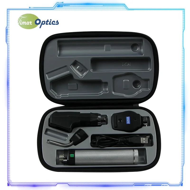 High quality Eyes examination portable rechargeable diagnostic ophthalmoscope otoscope retinoscope set 468-4310