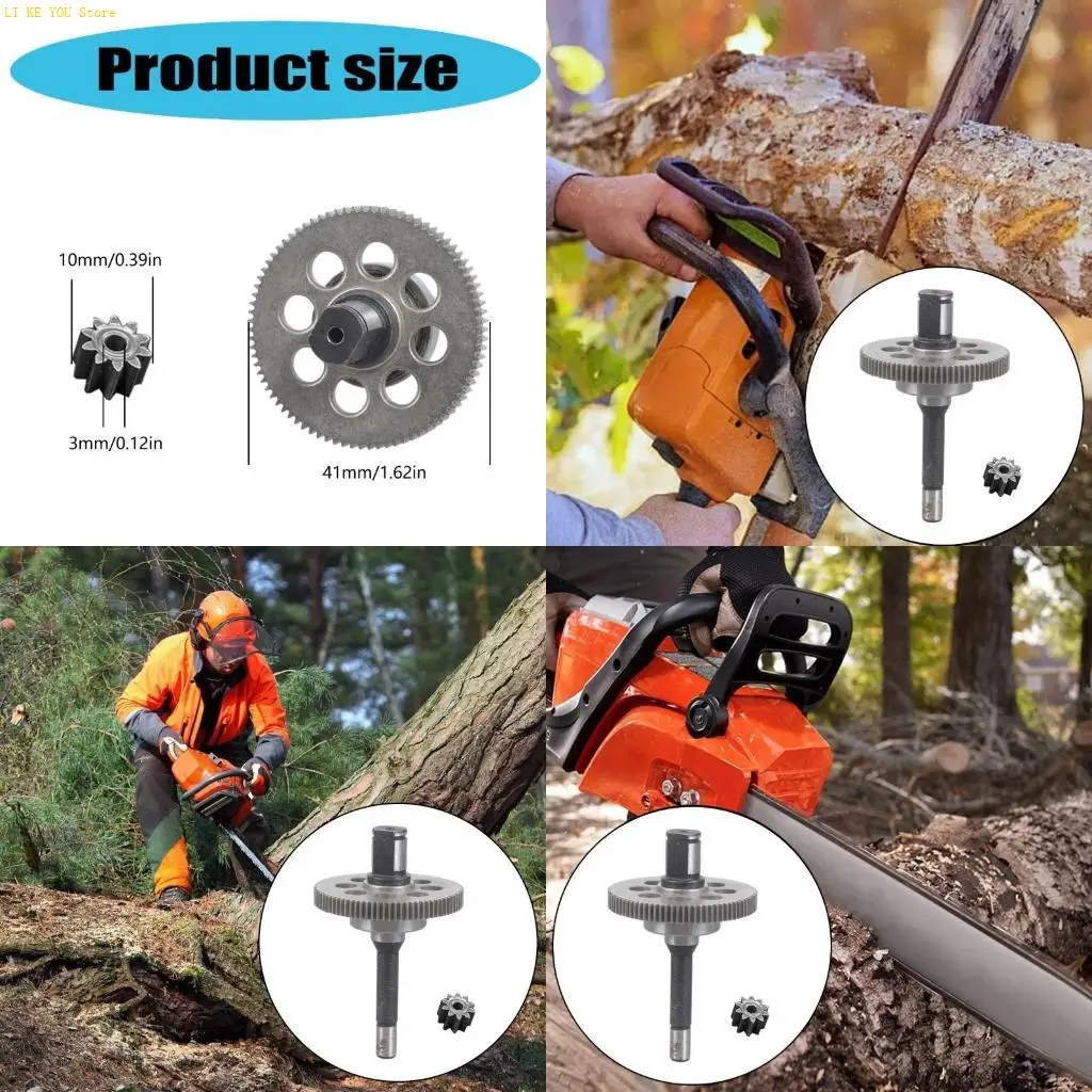 

W3JE Chainsaw Gear Shaft Replacement Part Compatibles With 4-8 Inch Brushless Motors