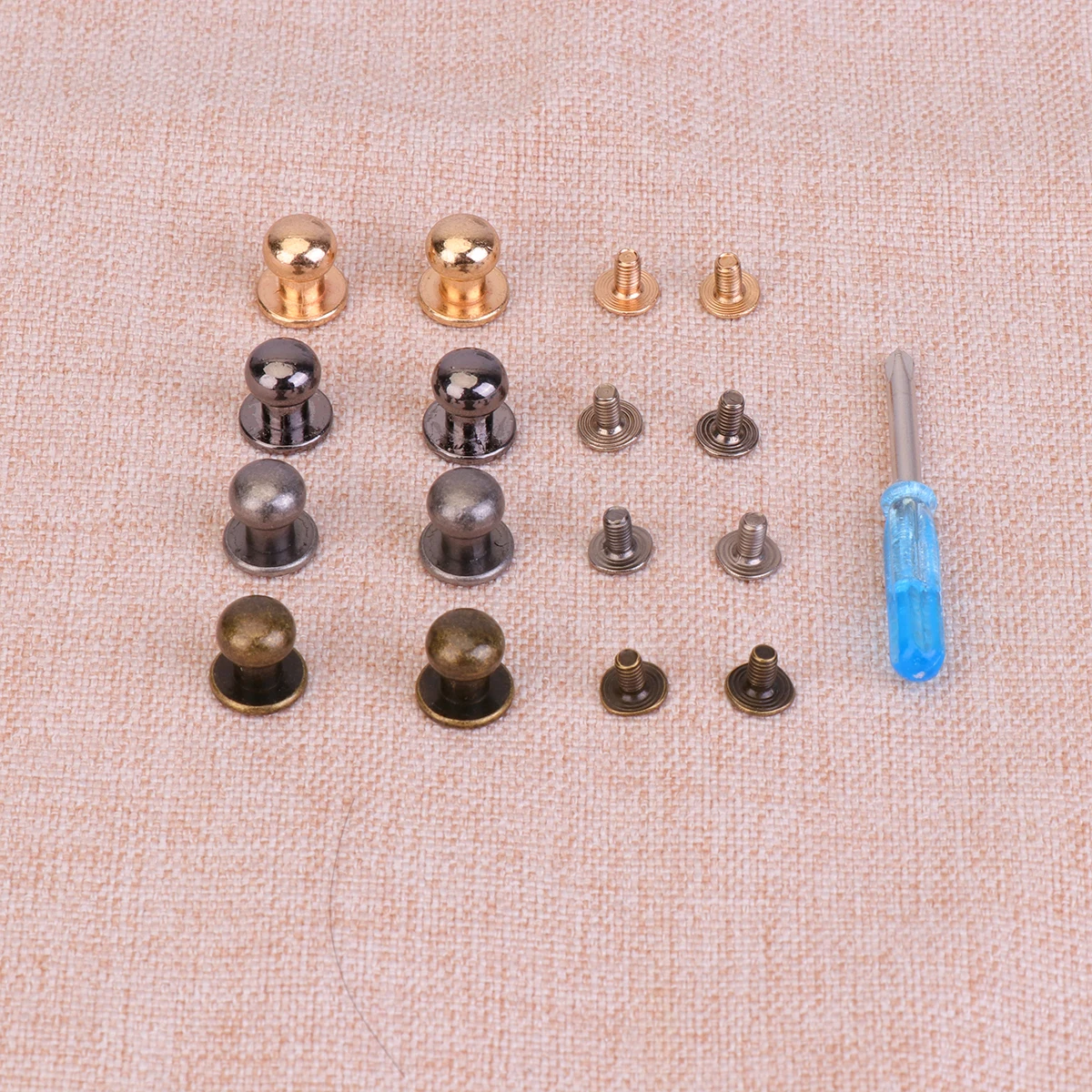 

80pcs Alloy Rivet Screws Durable Fasteners Mini Studs Decorative Luggage Accessories For Bags Crafts Hardware