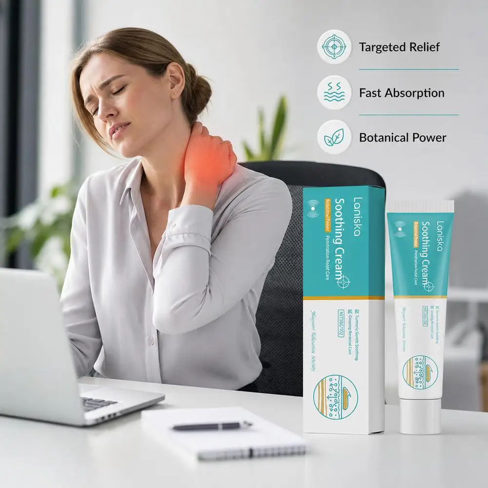 30g Turmeric Body Cream Shoulder Neck Massage Softening Care Cream, Gentle Ginger Moisturizing Nourishing Balm For Dry Skin Care