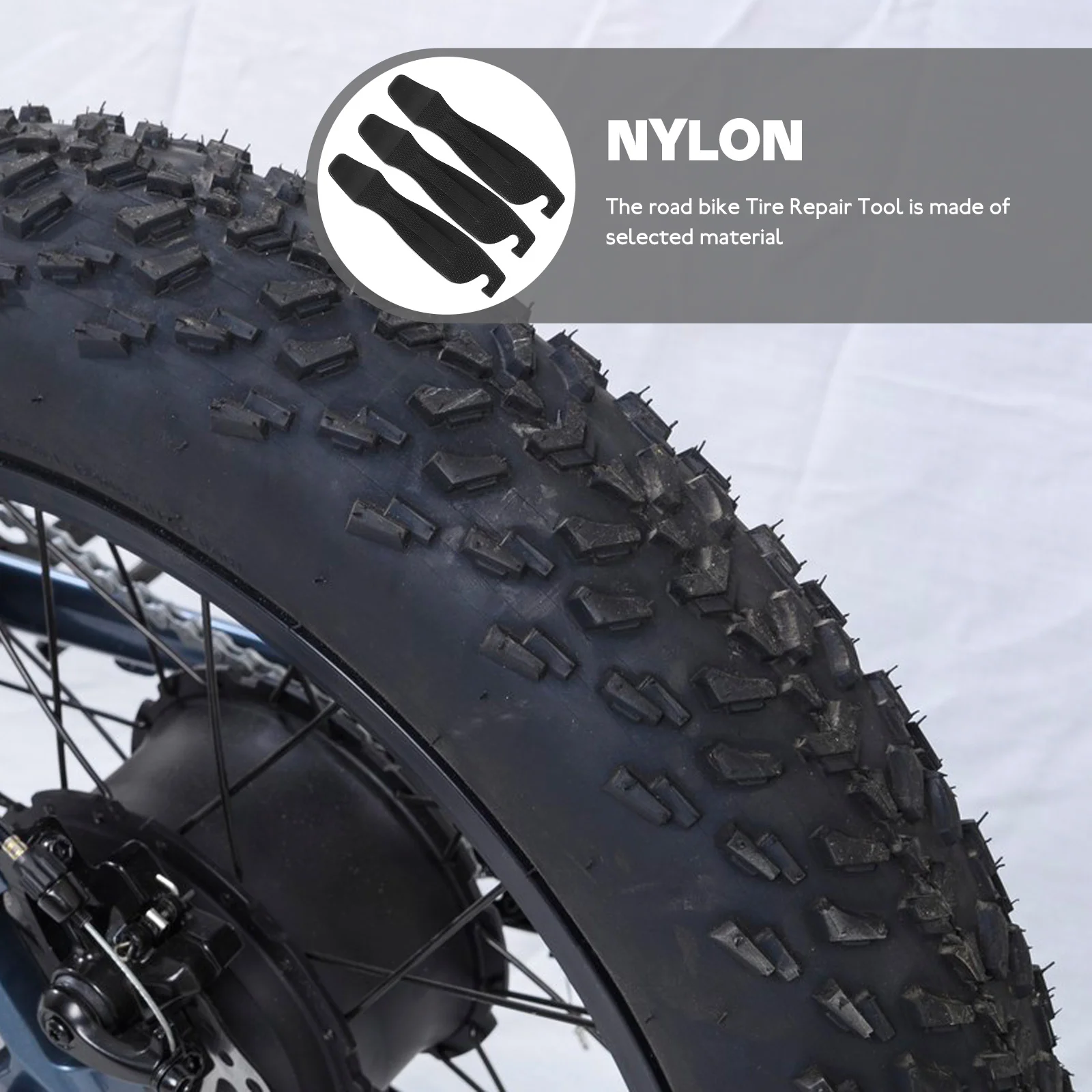 3 قطعة عتلات إطارات الدراجة الثقيلة المضادة للانزلاق لإطارات الدراجة الجبلية تفكيك أداة إصلاح الدراجات معدات صيانة ركوب الخيل