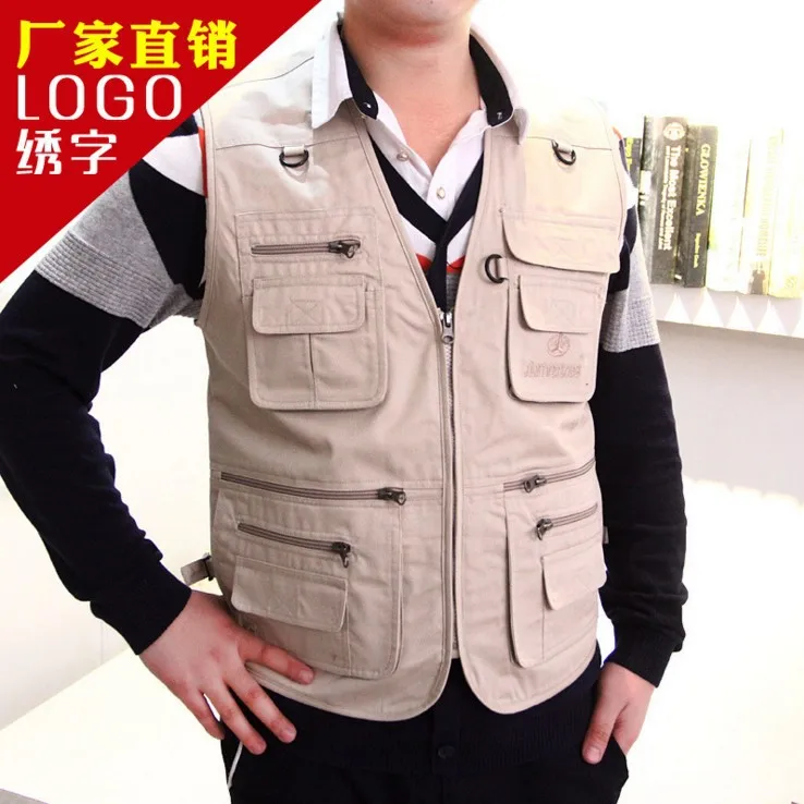 

2023 Men's Multi-Pocket Vest Outdoor Fishing Photographical Vest