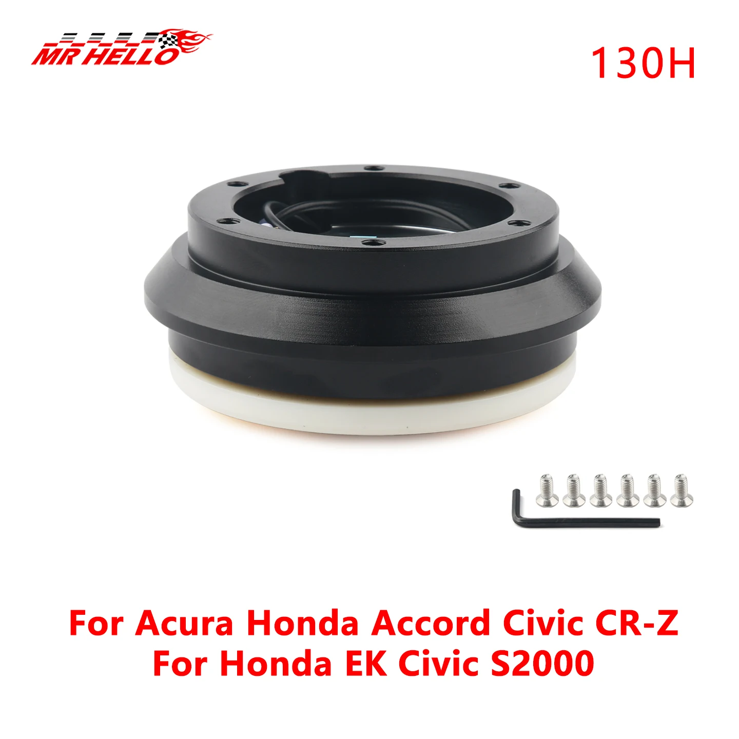 Aluminum Steering Wheel Boss Kit Hub Adapter Car Refit Kit Steering Wheel Connector Base Adapter For Honda 130H