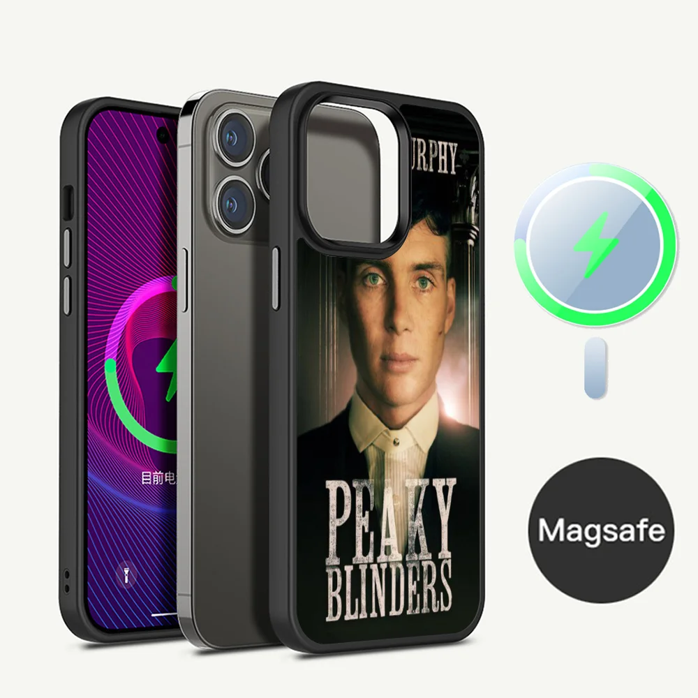 Peaky Blinders Thomas Shelby Phone Case Magnetic Case For iPhone 14 13 12 11 15 Pro Max Plus Mini For Magsafe Wireless Charge Co