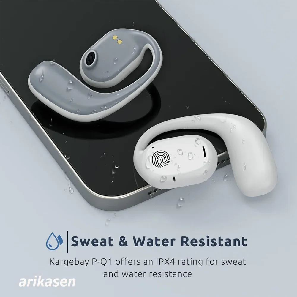 Sportowe bezprzewodowe słuchawki słuchawki Bluetooth 5.3 TWS wygodne w noszeniu z mikrofonem do uprawiania turystyki pieszej na świeżym powietrzu