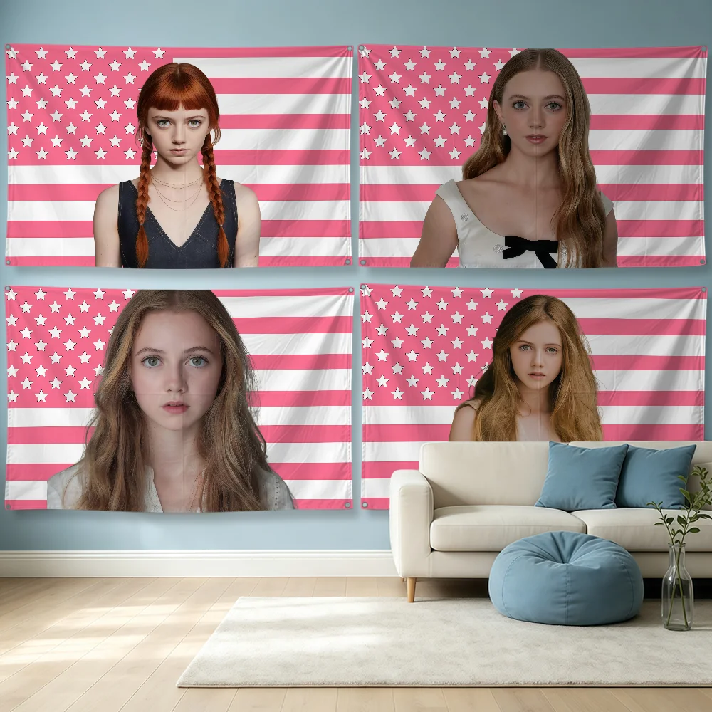 Actor E-Evie Templeton Flag Polyester Banner Flags For Party Club Outdoor Interior Wall Paper Decoration Banner Fans Gift
