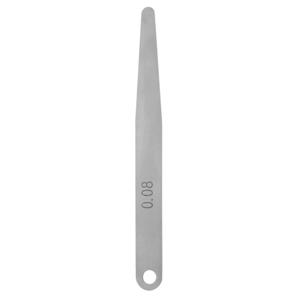 

5pcs Stainless Steel Feeler Gauge Thickness 100mm Filler Thickness Gage Silver Metric Gap Measuring Tool Gap Measurement