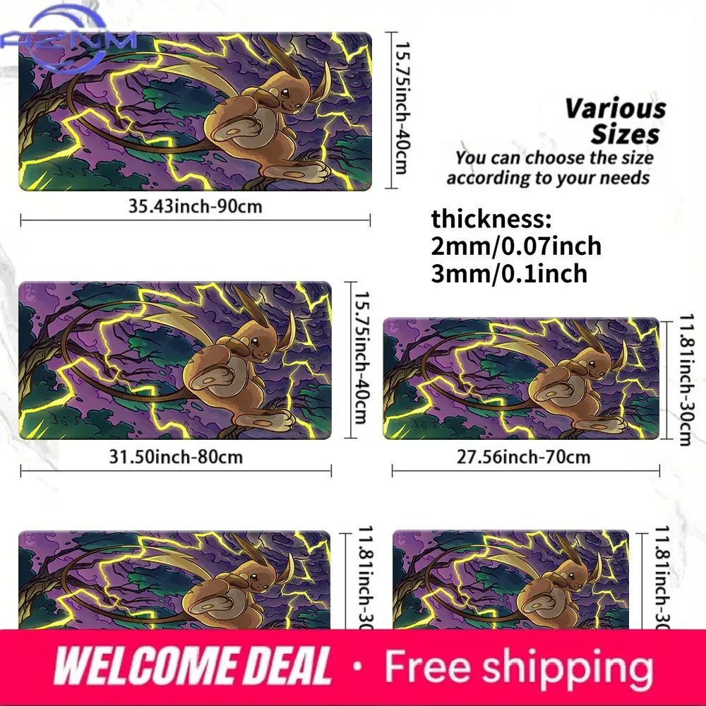Epic Thunder Raichu Gaming Mouse Pad Non-Slip Desk Mat