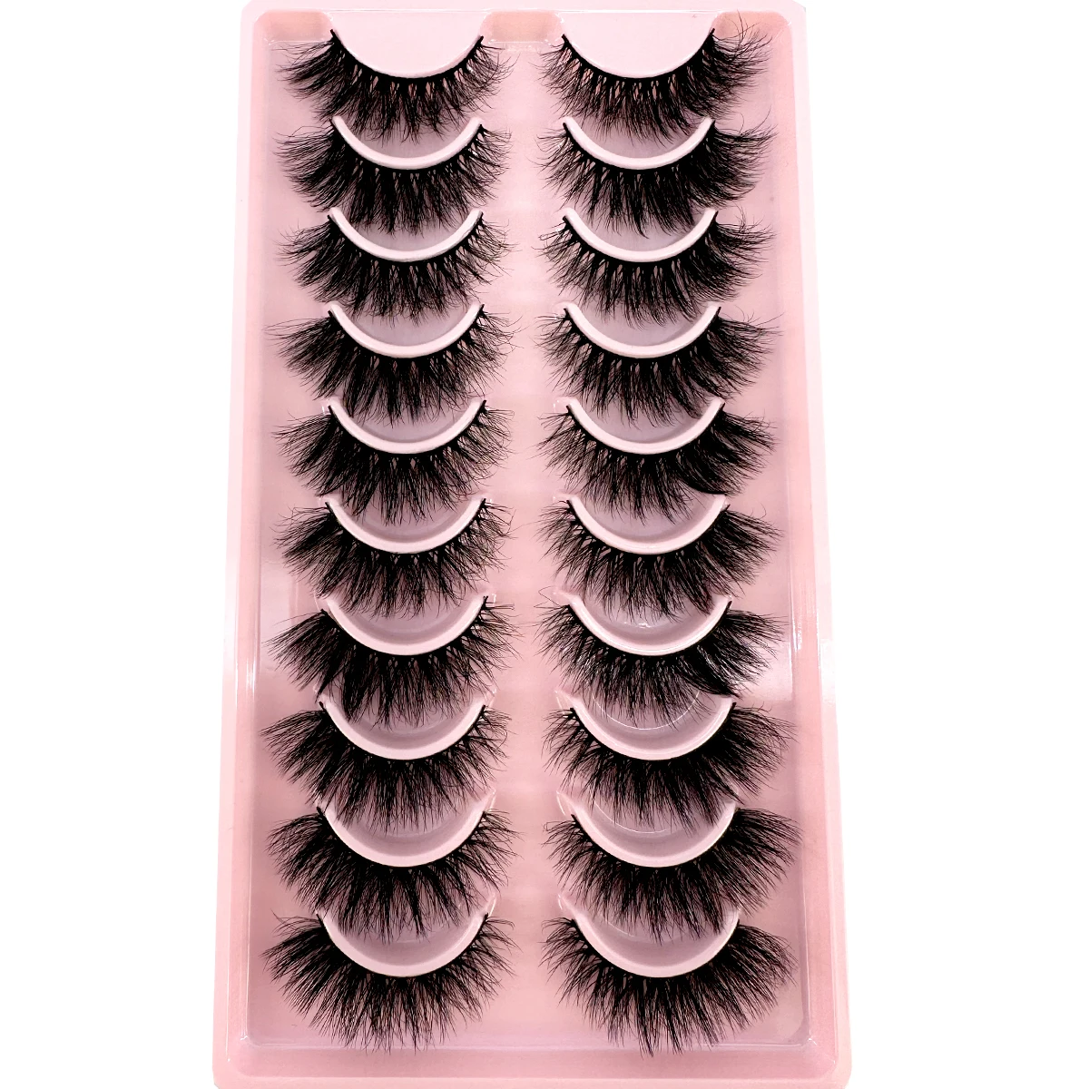 Neue 10Pairs Wimpern Make-Up Weichen, Flauschigen 3D Nerz Falsche Wimpern Dicke Handgemachte Volumen Nerz Wimpern Faux Natürliche Gefälschte Wimpern werkzeug