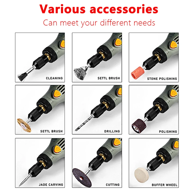 SNENHAOXU Cordless Electric Grinder Rechargeable Removable Battery Woodworking Engraving LED 3 Speed Rotary Tool Mini Engraver