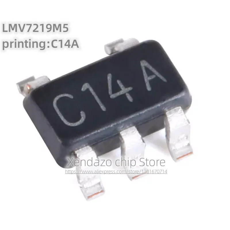 10pcs/lot LMV7219M5/NOPB LMV7219M5 printing C14A SOT23-5 package Original genuine Voltage comparator chip