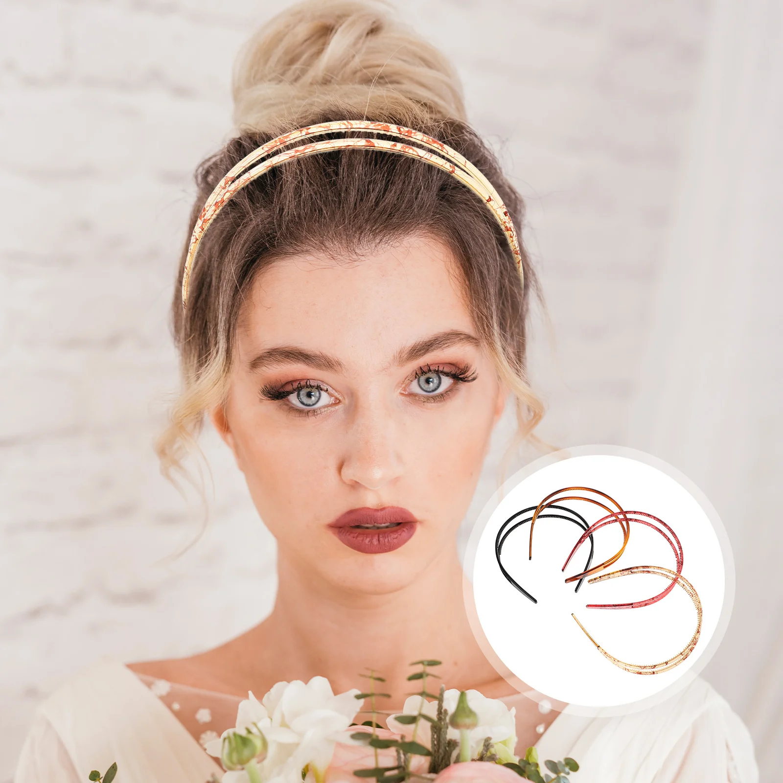 

4Pcs Women Headband Teeth Hairbands Non-Slip Hair Accessories for Workout Face Washing Women Hairband Face Washing Headbands