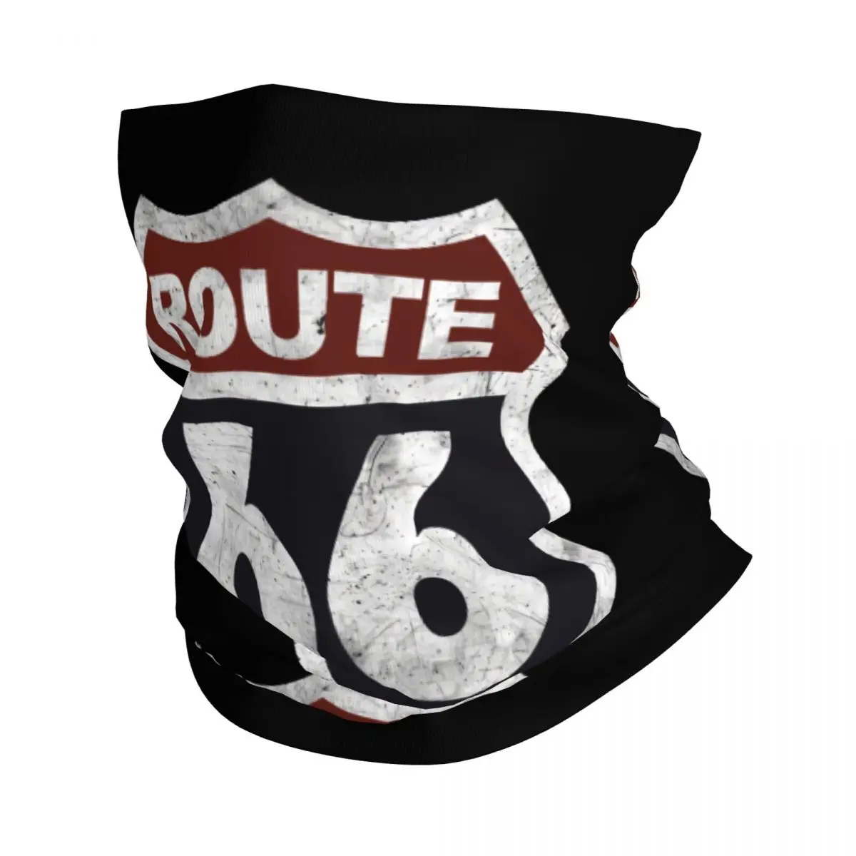 Bandana Vintage bersejarah Gaiter leher Sepeda Motor Club Route 66 syal wajah multifungsi hiasan kepala bersepeda dewasa uniseks