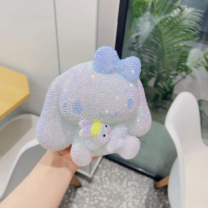 

Sanrio аниме Kawaii Sanrio Diy милая кукла украшение для рабочего стола милый мультфильм Cinnamoroll алмазный чехол для хранения рождественские подарки игрушки