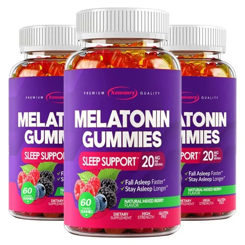 Melatonin Gummies - Enhances Immunity, and Supports Health, Improves Insomnia, Relieves Stress, Promotes Sleep