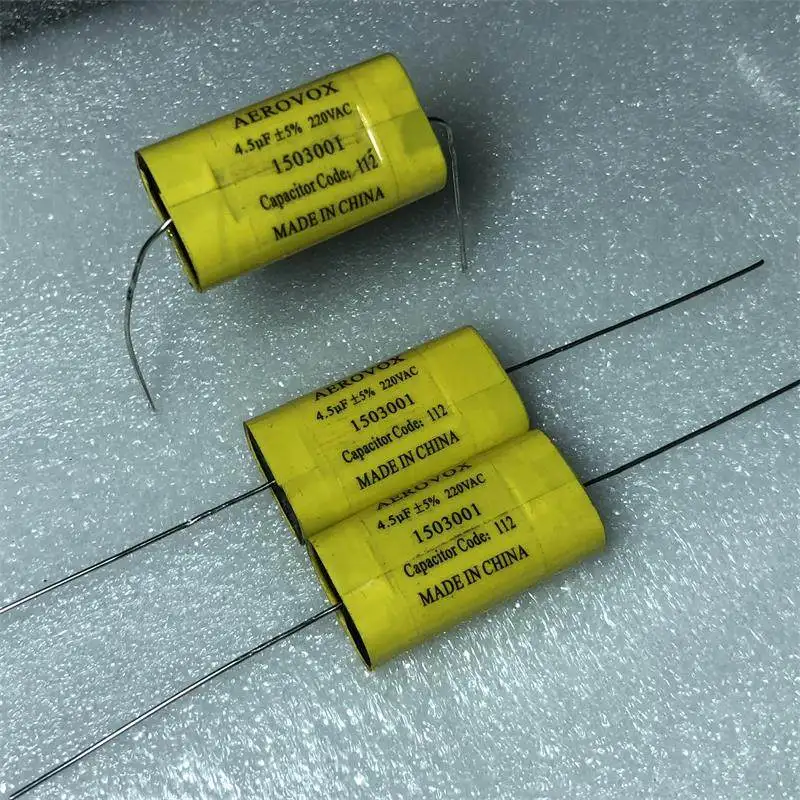 

5 шт./лот AEROVOX 4,5 мкФ 220 В переменного тока ножной аудиопленочный конденсатор