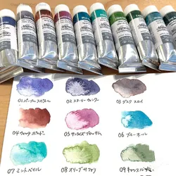 Japan Original Kusakabe Precipitation Color Translucent Watercolor Paint 10ml Tube Harmonia Series Layered Color Art Supplies